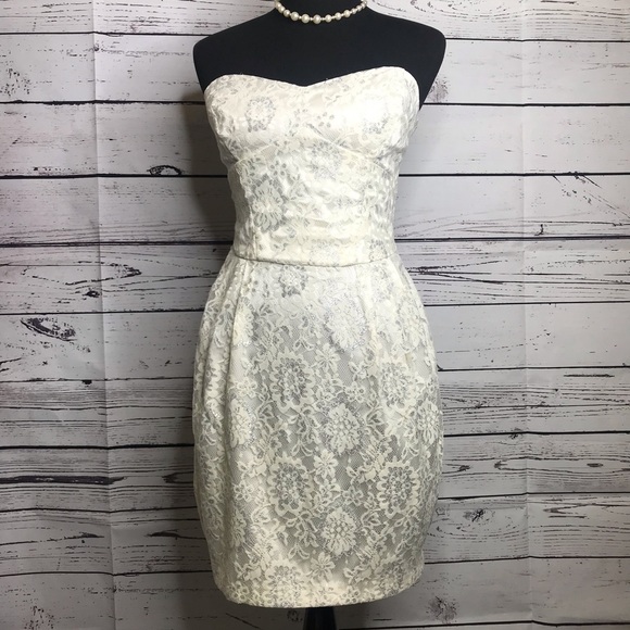 B Darlin Dresses & Skirts - B. Darlin lace strapless dress size 13/14